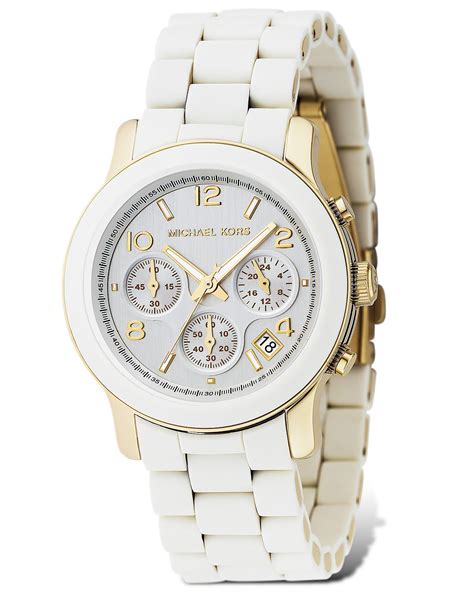 michael kors white watch